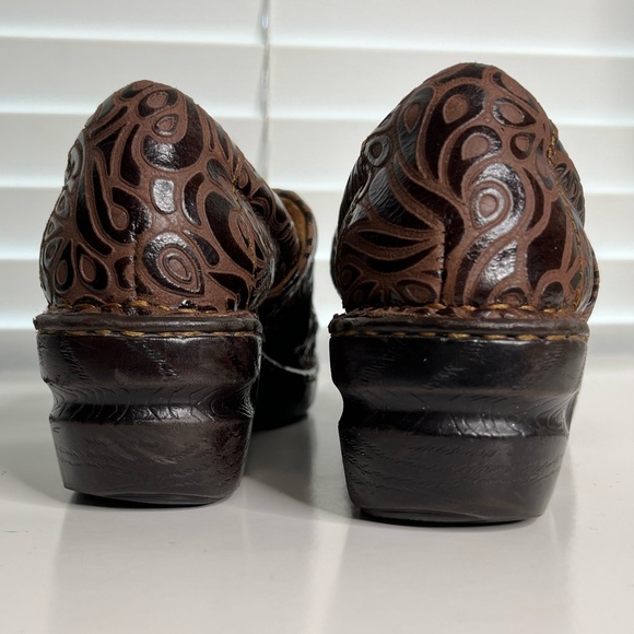 B.O.C Born Concept Peggy Brown and Black Paisley Clog Sz 9 / 40.5 Leather Upper - Picture 5 of 8